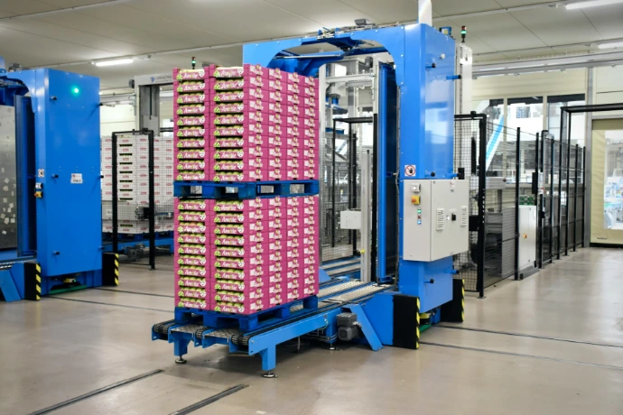a large stack of boxes